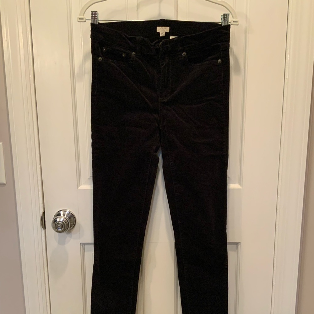 J Crew Velveteen Straight Leg Pants